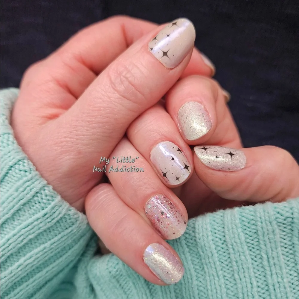 *Exclusive* Color Street: Rave Wave | Stars Wavy Clear Overlay Black Festival